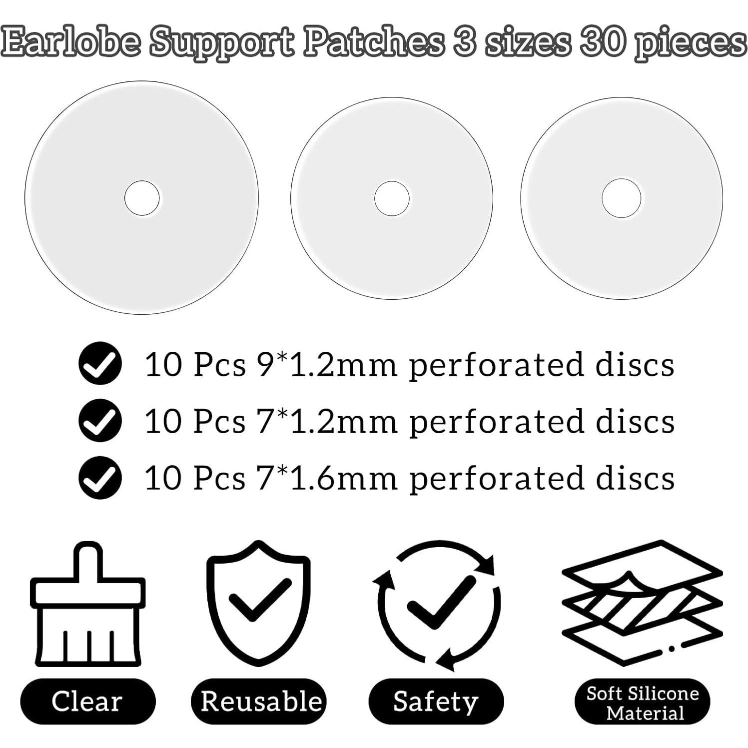 Discos Transparentes de Silicona Styquenzer para Piercing 30Pcs