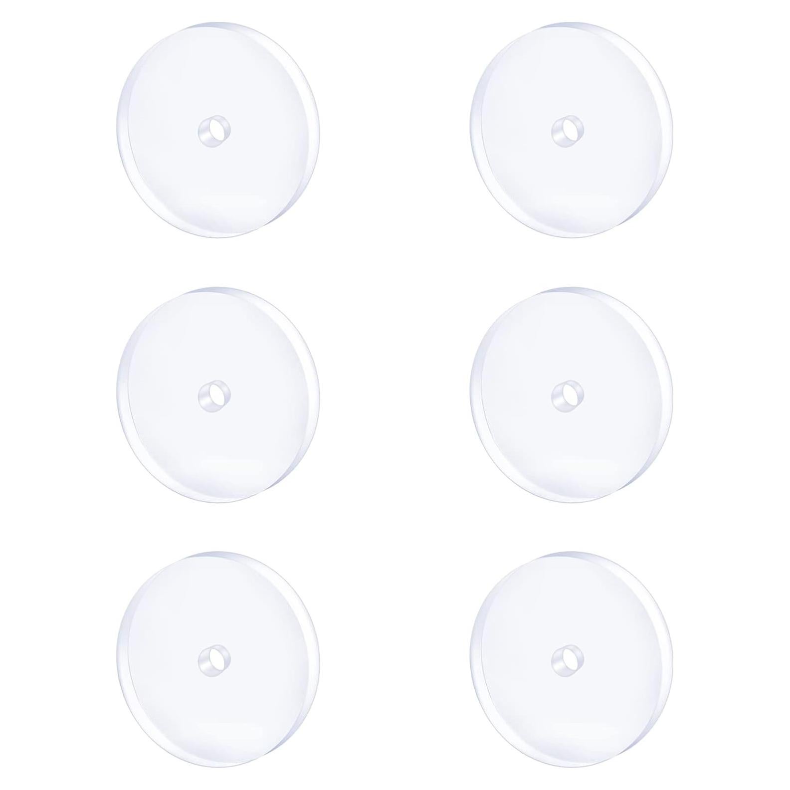 Discos Transparentes de Silicona MODRSA para Piercing 16g 7mm