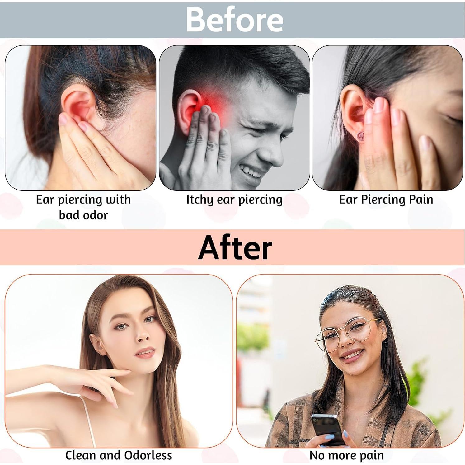 Kit de Limpieza de Piercings 180 Piezas Aeaocvo - Hilo Desechable