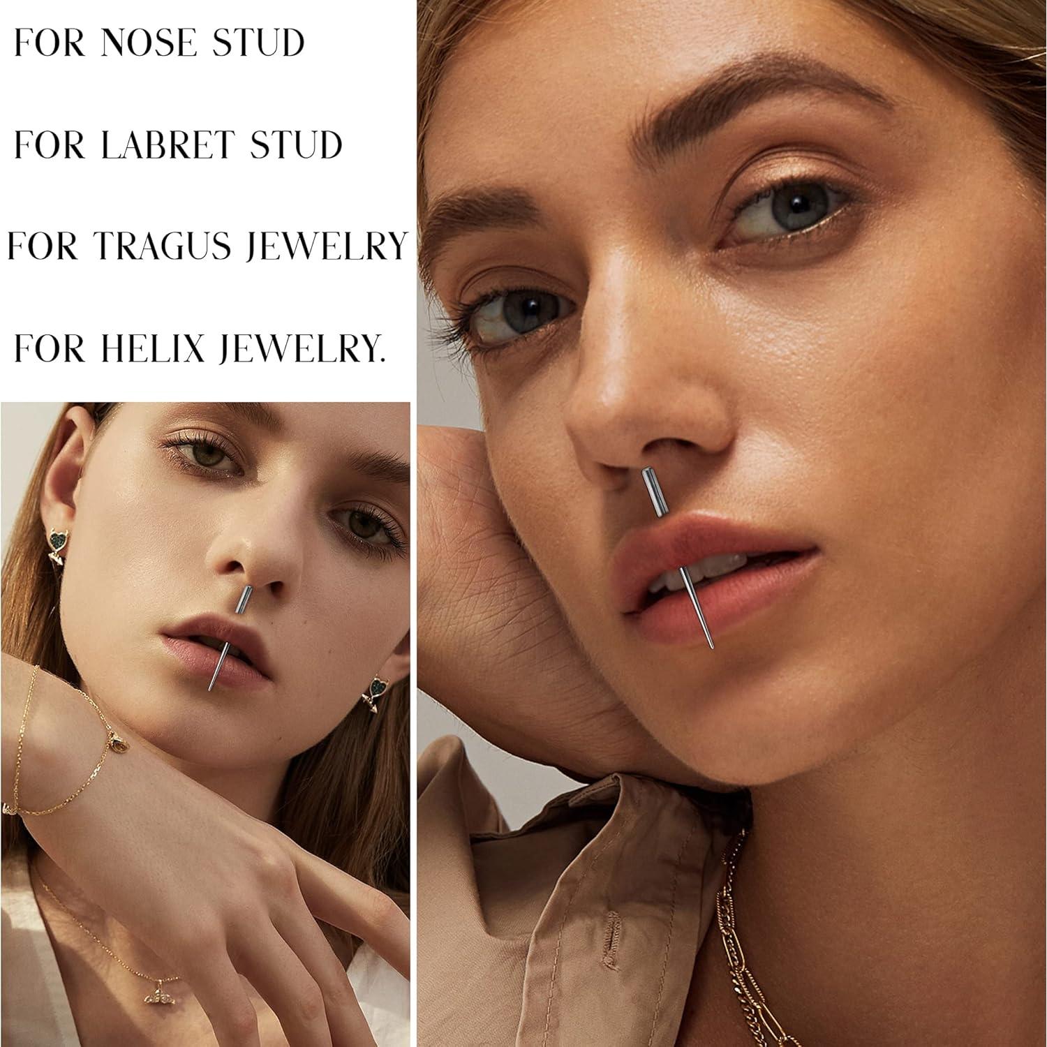 Kit de Piercing Besteel 3 Pcs Acero Quirúrgico 14G 16G 18G