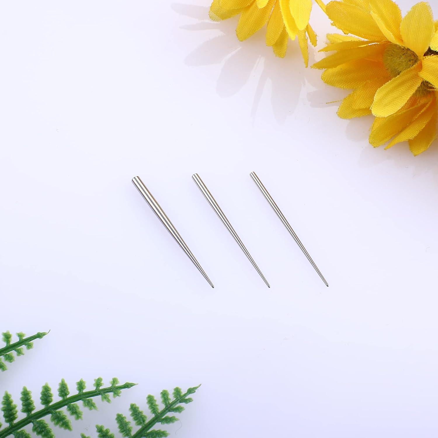 Kit de Piercing Besteel 3 Pcs Acero Quirúrgico 14G 16G 18G