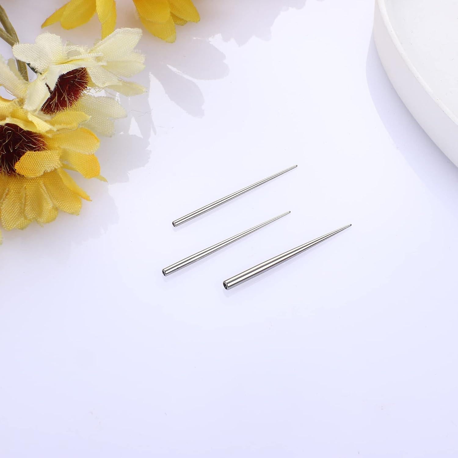 Kit de Piercing Besteel 3 Pcs Acero Quirúrgico 14G 16G 18G