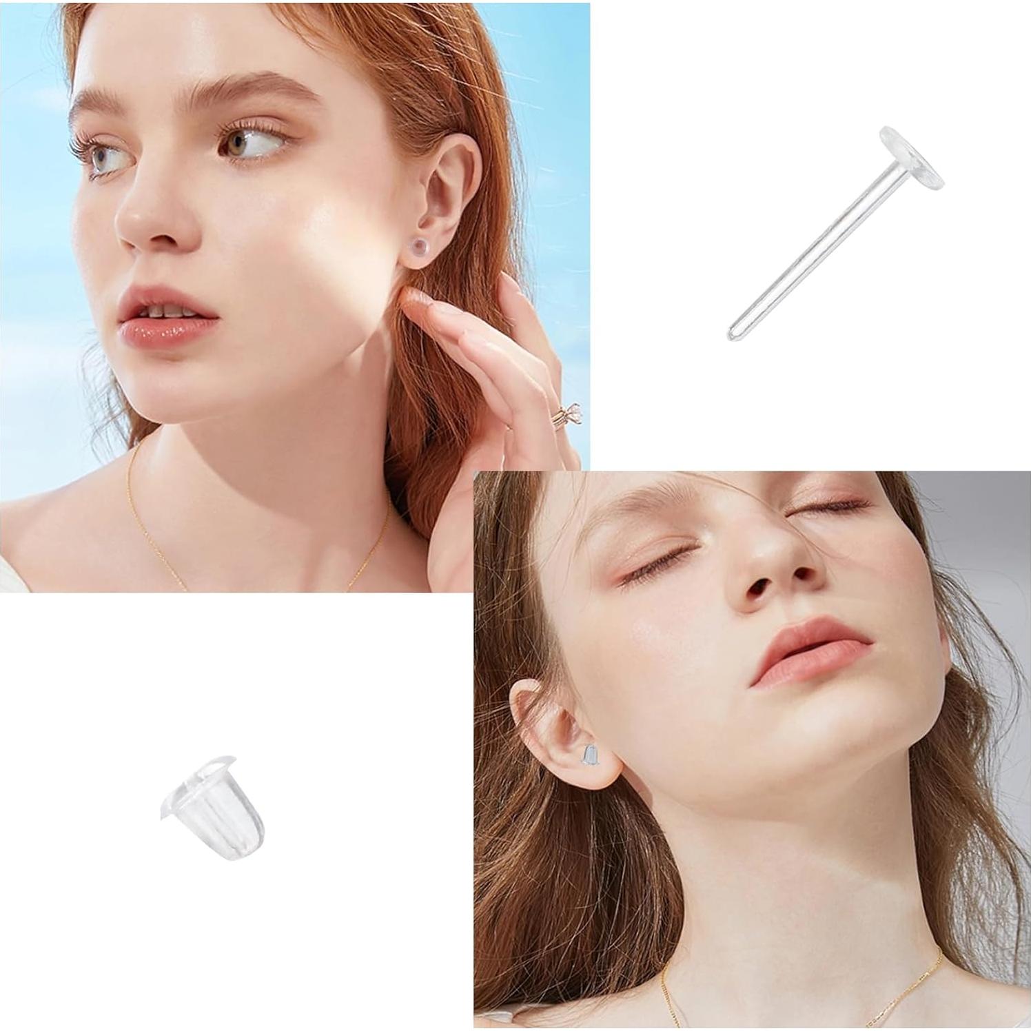 Studs de Aretes YOYOSTORE + 100 Tuercas Hipoalergénicas