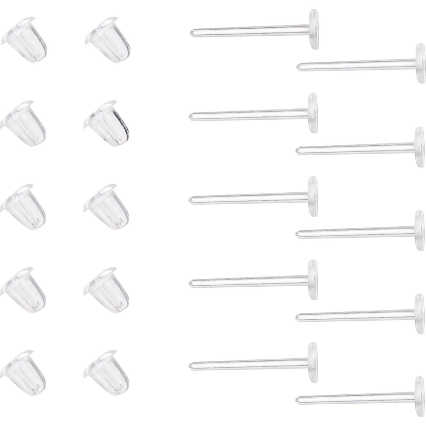 Studs de Aretes YOYOSTORE + 100 Tuercas Hipoalergénicas