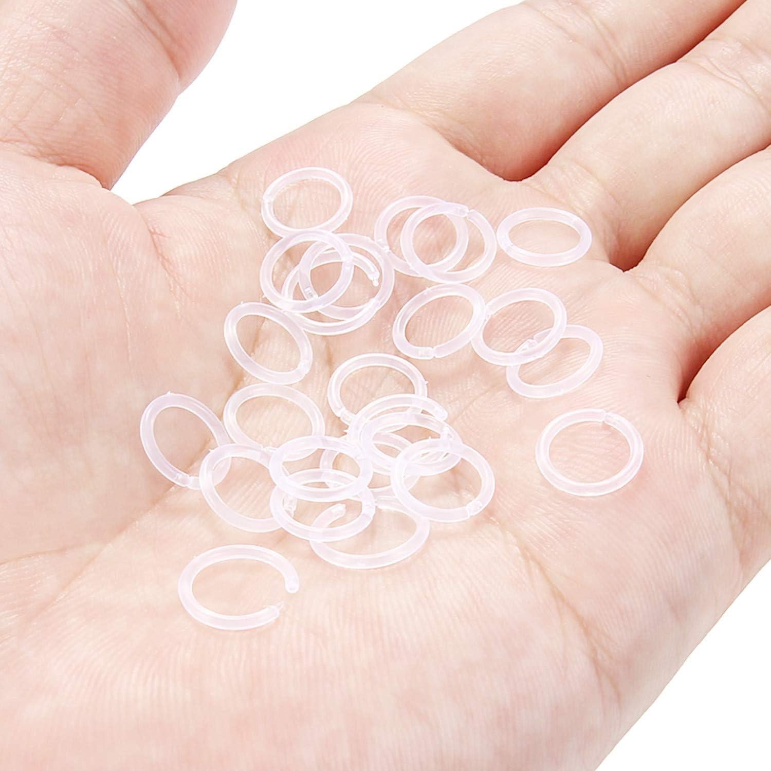 Aros de Septum Transparentes Lcolyoli 24PCS 16G 8mm