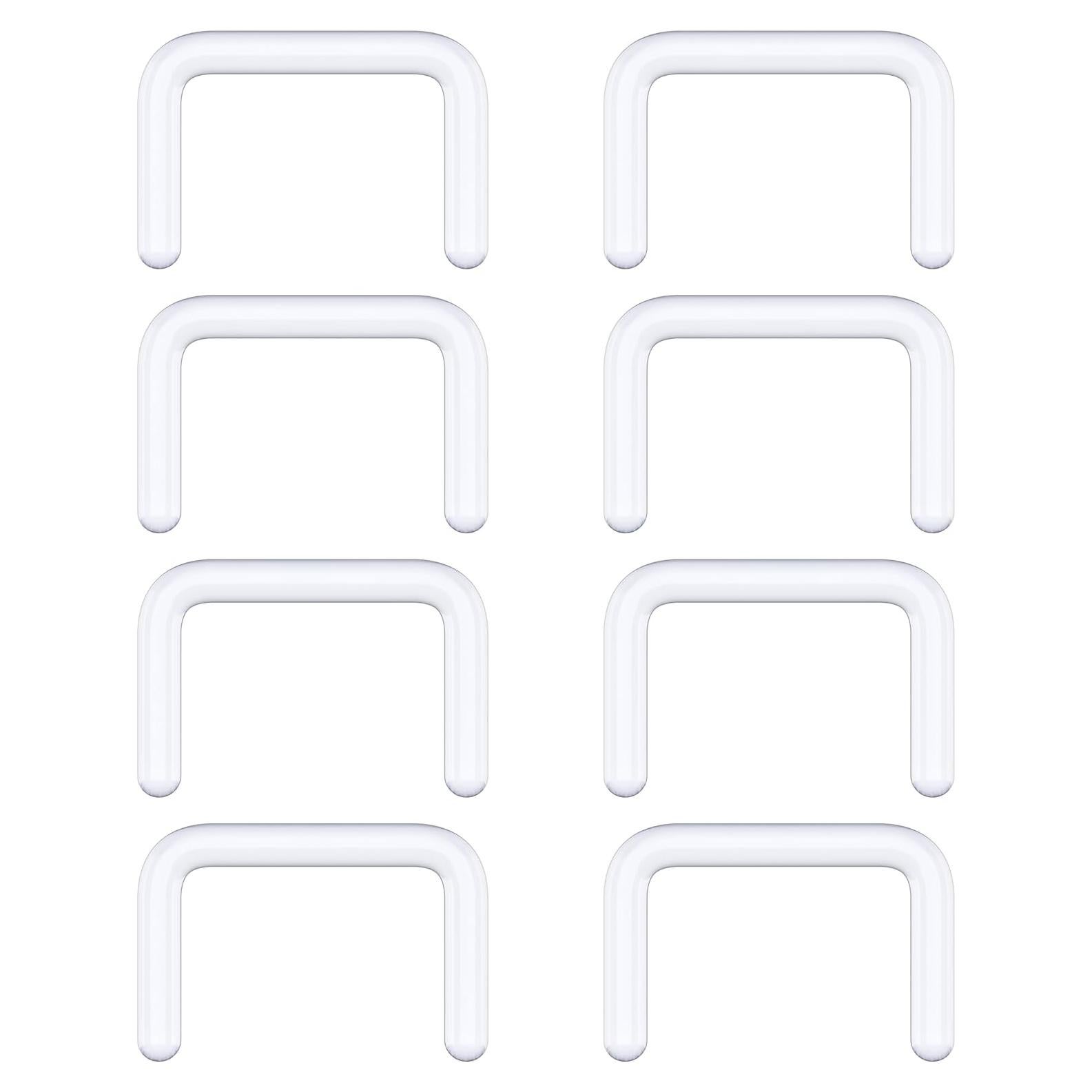 Retenedores de Septum Transparentes Bioflex - Paquete de 8 Piezas