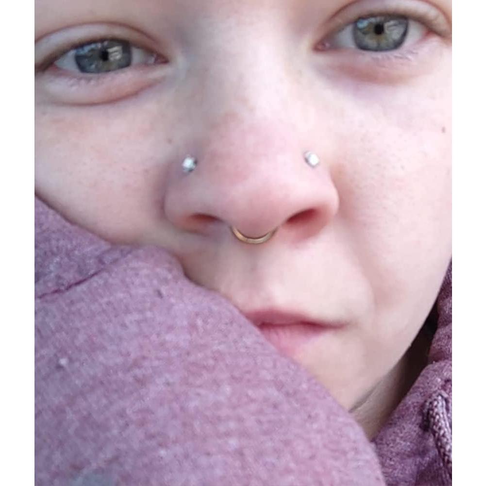 Aros Nasales QWALIT 20g Acero Inoxidable - 5 Pares