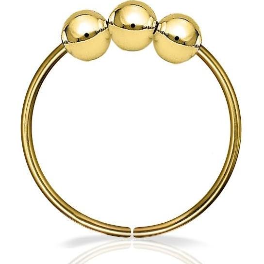 Aro de Nariz de Oro 14k Hecho a Mano 7mm 24 Gauge