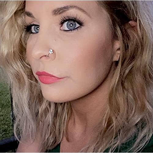 Aros Nasales 20g Longita Acero Inoxidable Plata Hipoalergénico