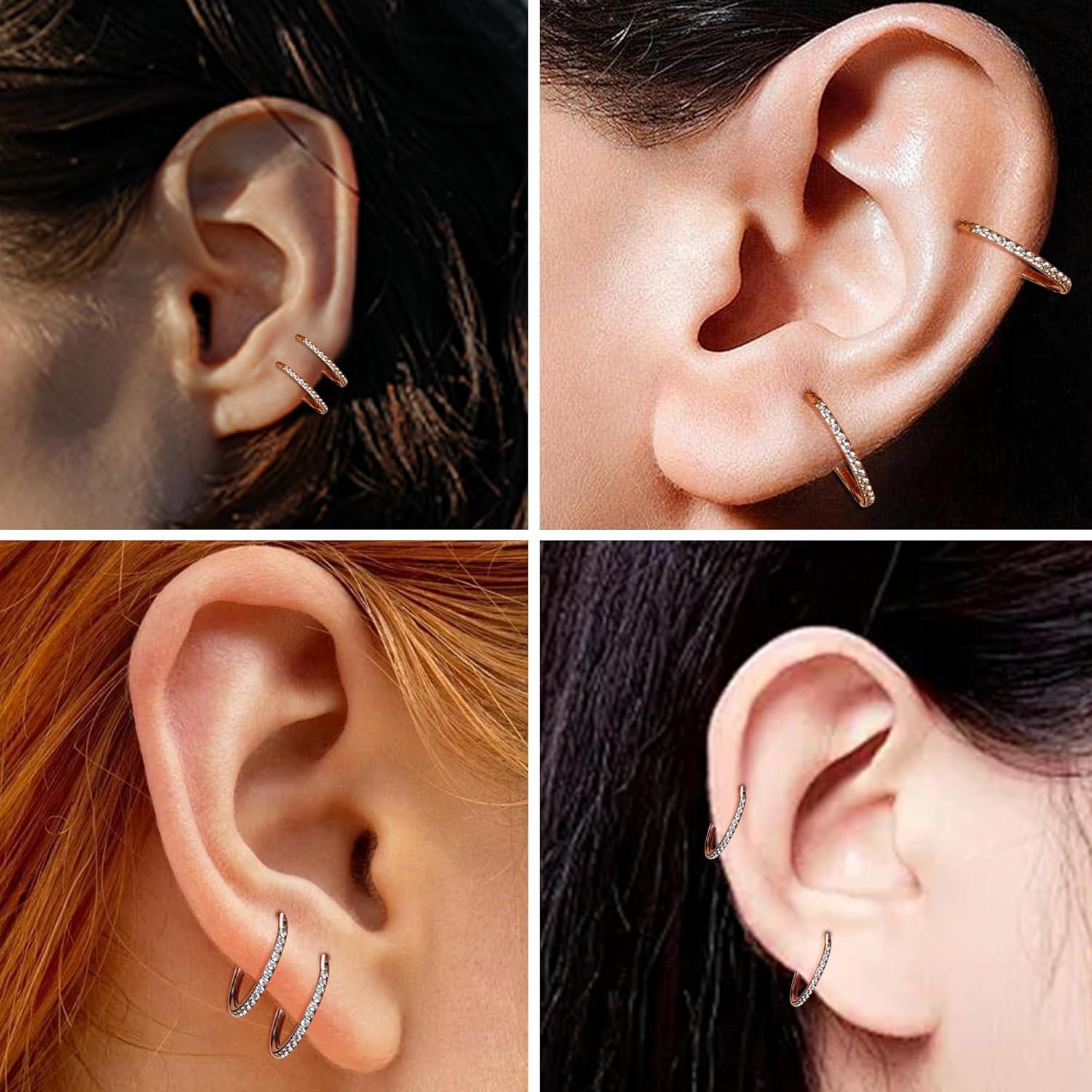 Aro de Nariz 20G Acero Quirúrgico Hipoalergénico Oro 8mm