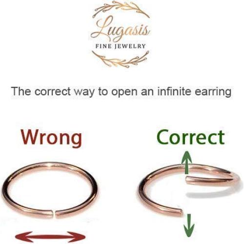 Anillo de Nariz Hipoalergénico Lugasis con Ópalo Blanco 2mm