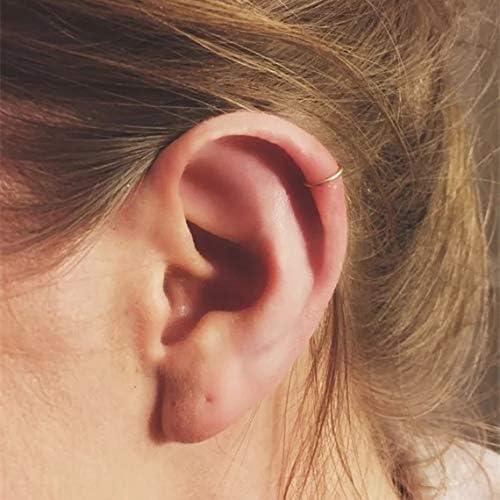 Pendientes de Cartílago Falsos NZDLM Oro 20 Gauge 8mm