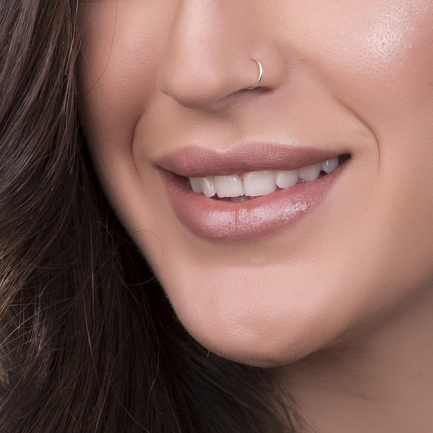 Anillo de Nariz de Plata de Ley 925 Hecho a Mano 7mm