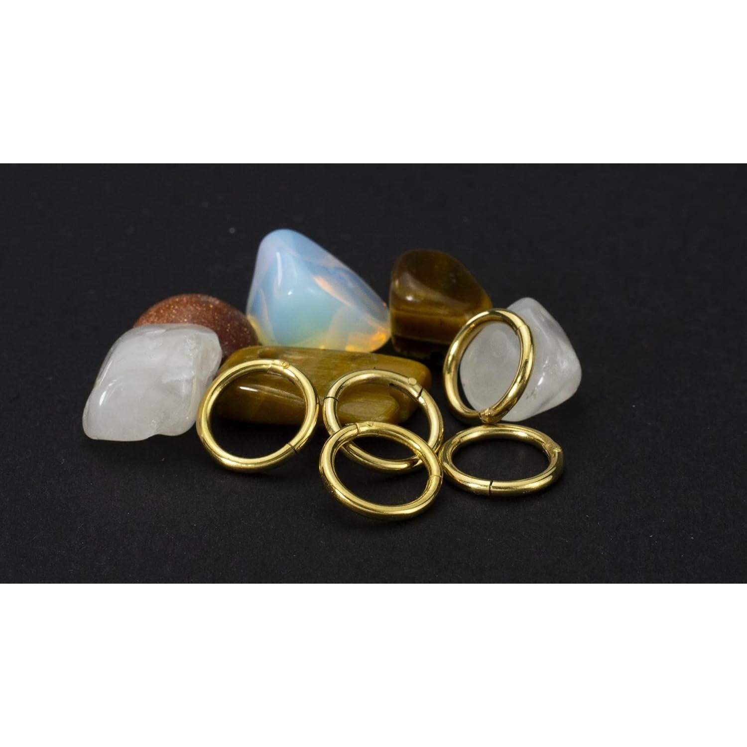 5 Piezas Aros Nasales Acero Quirúrgico HQLA 6mm-14mm