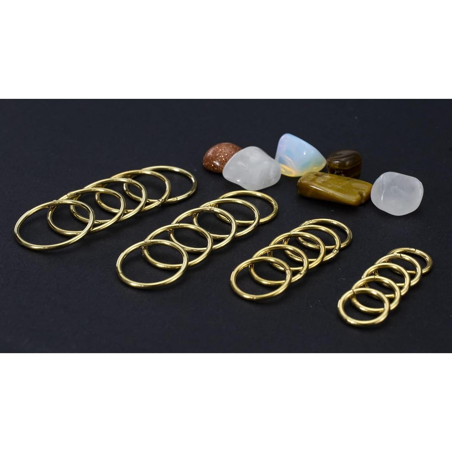 5 Piezas Aros Nasales Acero Quirúrgico HQLA 6mm-14mm