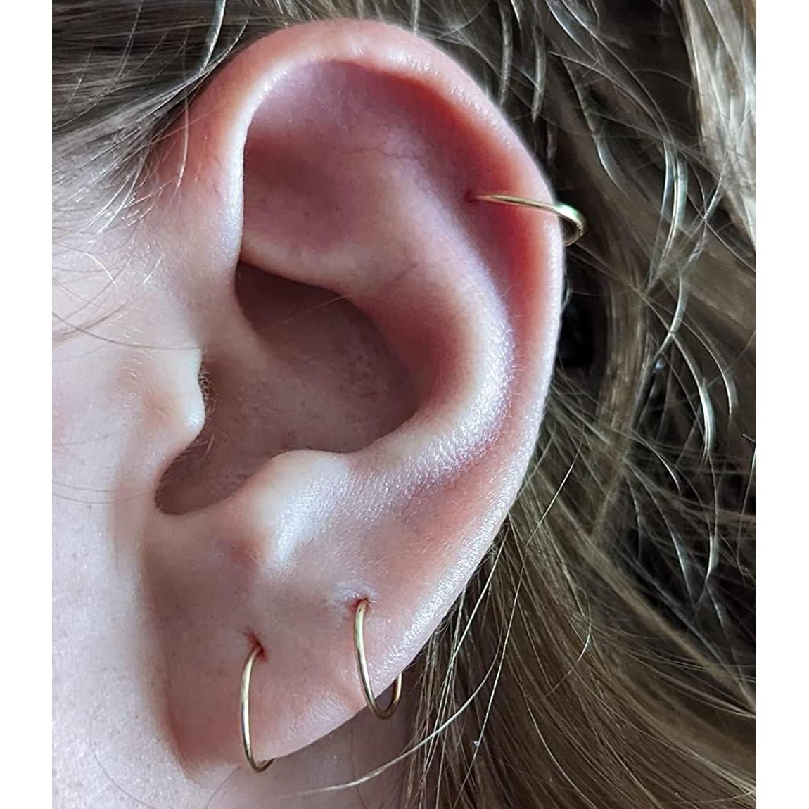 Aros Nasales Hipoalergénicos MODRSA Acero Quirúrgico 8mm 22g