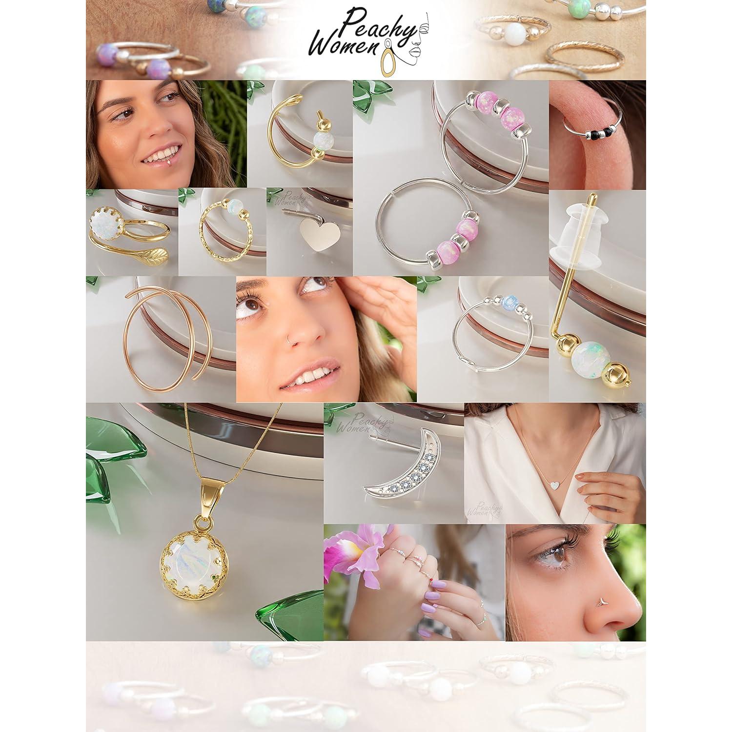 Aro Nasal de Oro 14k 7mm para Mujeres - Joyería Hecha a Mano