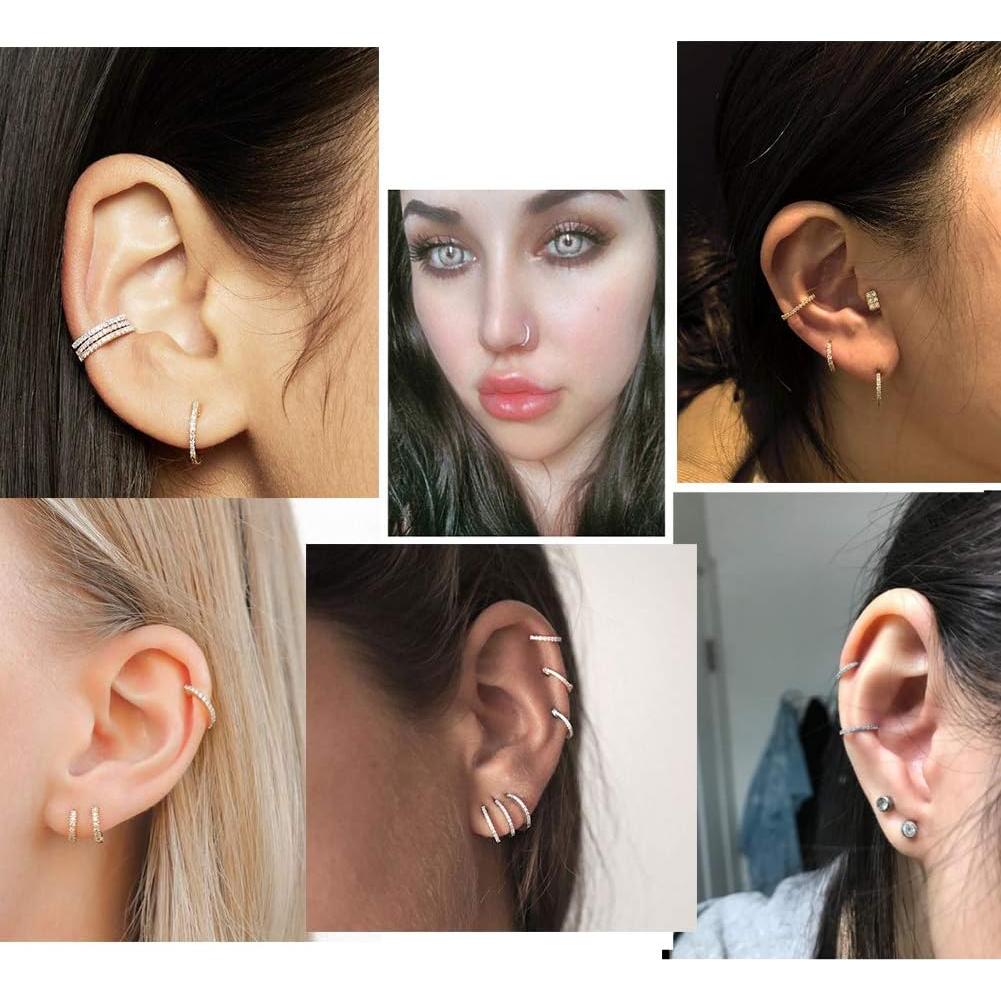 Aro Segmentado OUFER Oro 16G Acero Inoxidable 8mm