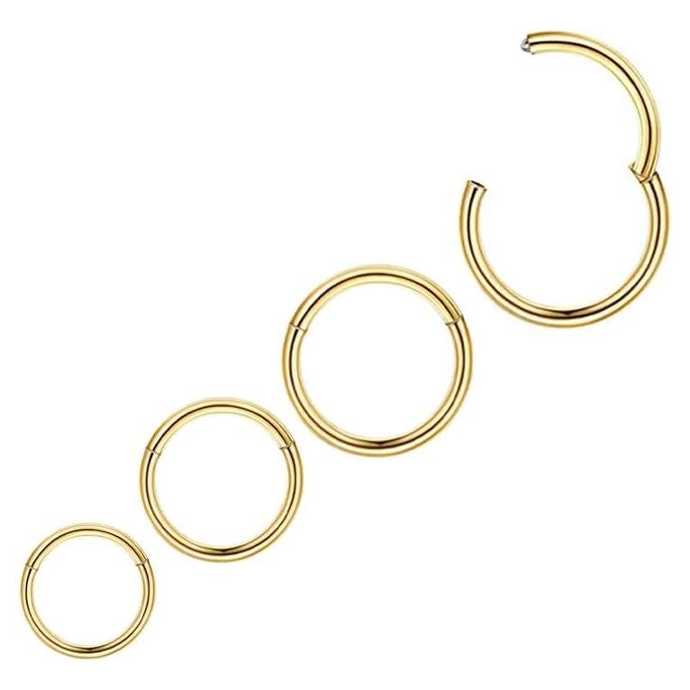 Aro de Nariz KREZIP 20G Acero Inoxidable 316L Hipoalergénico