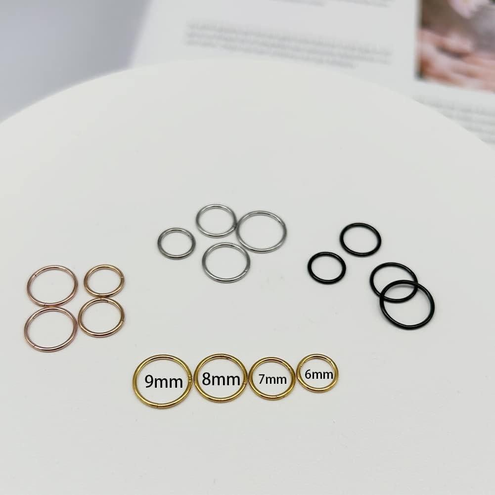 Aro de Nariz KREZIP 20G Acero Inoxidable 316L Hipoalergénico