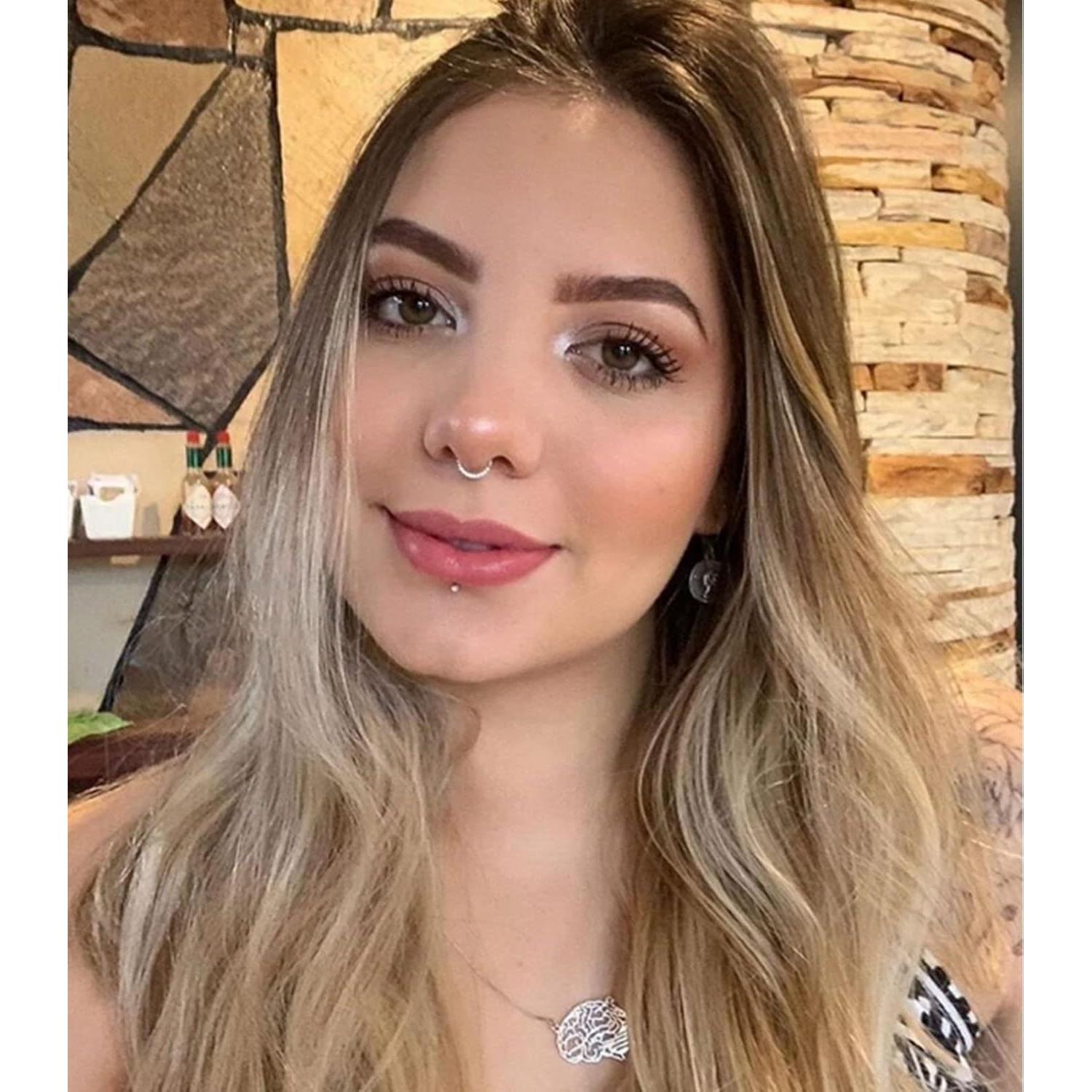 Aros de Nariz Thunaraz 5Pcs Acero Quirúrgico 18G 10mm