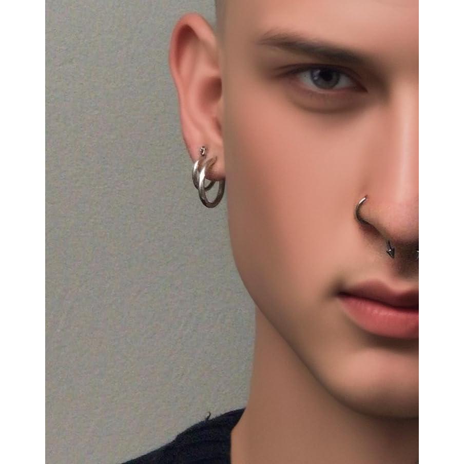 Aros Nasales Hipoalergénicos Acero Quirúrgico 316L 12 Pcs