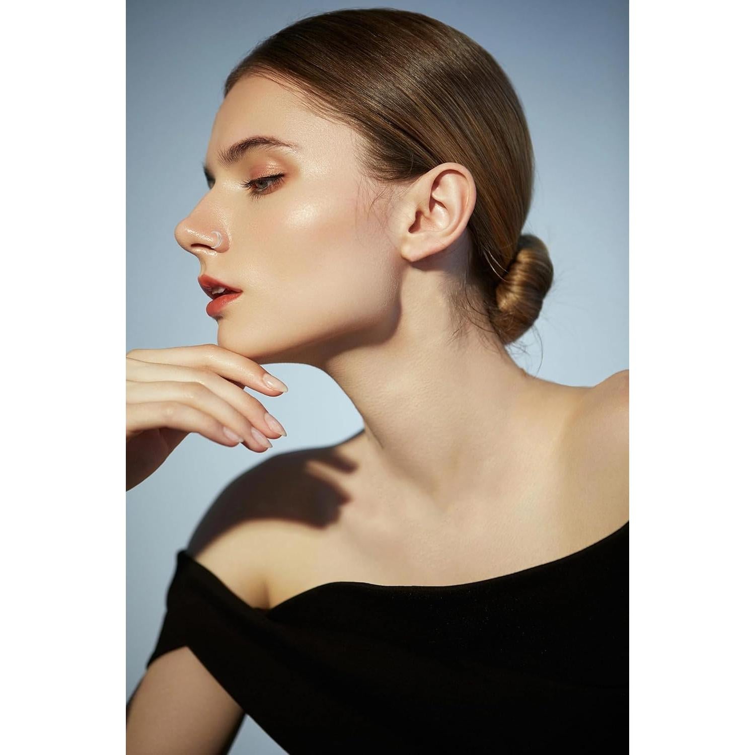 21 Anillos de Nariz Acero Inoxidable 316L Vegolita 22G Hipoalergénicos