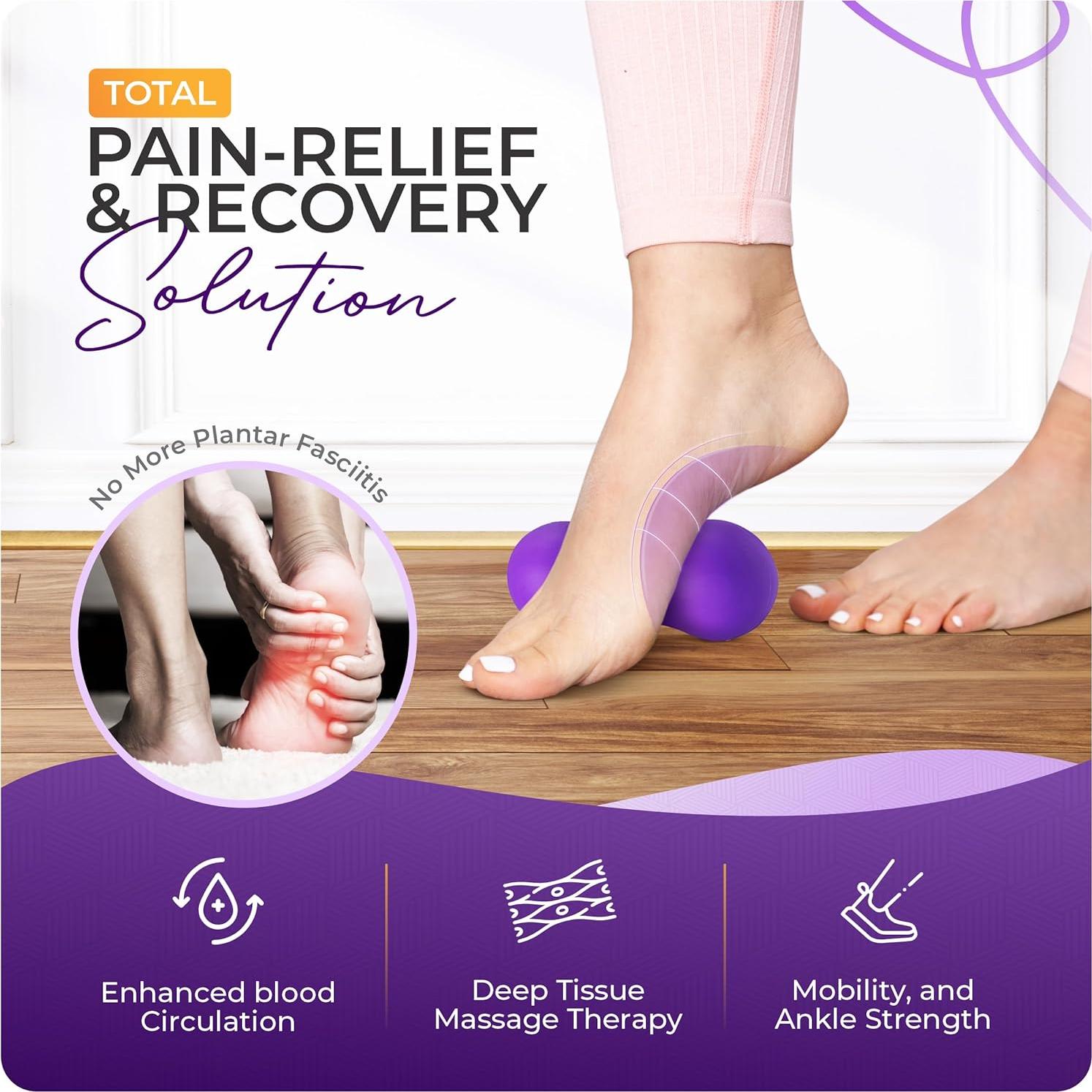 Rodillo de Masaje para Pies GROUND FORCE - Alivio Fasciitis 10cm