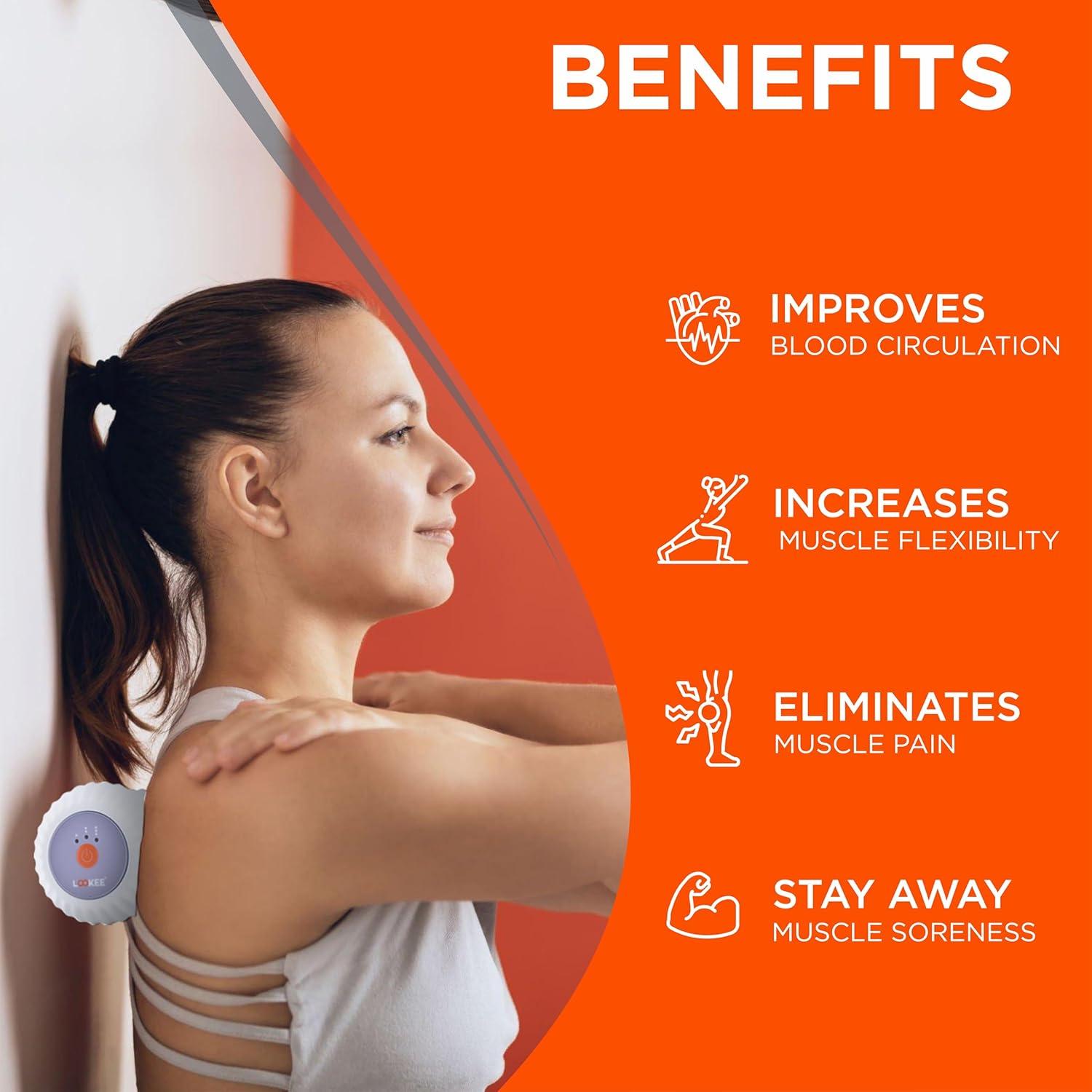 Rodillo de Masaje Vibrante LOOKEE A10 para Fascitis Plantar