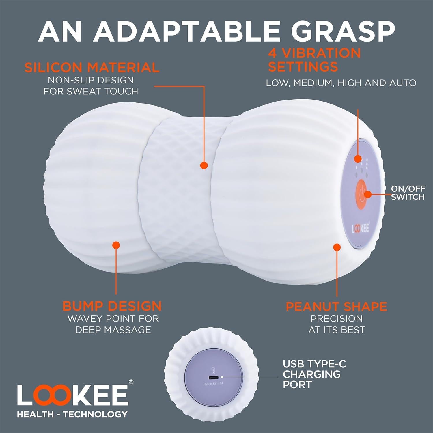 Rodillo de Masaje Vibrante LOOKEE A10 para Fascitis Plantar