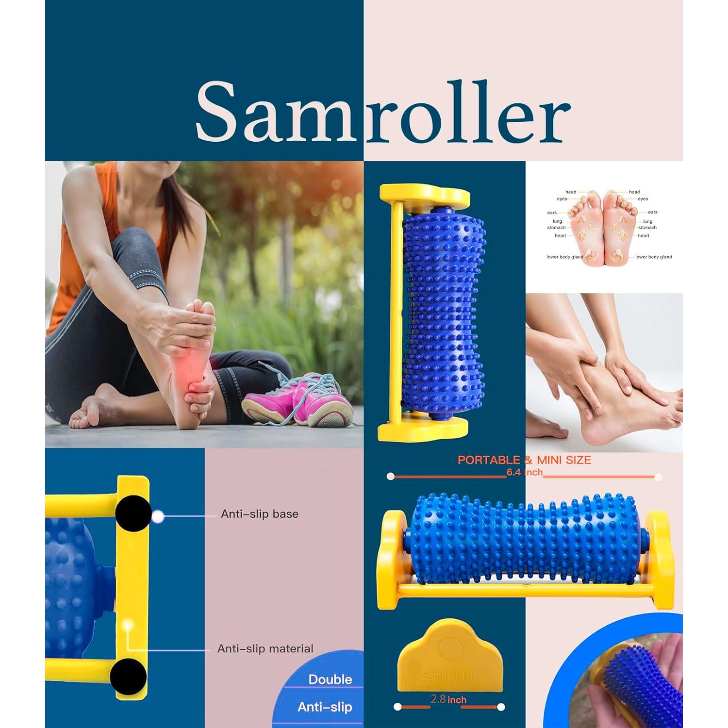 Rodillo Masajeador de Pies Samroller - Alivio Fascitis Plantar