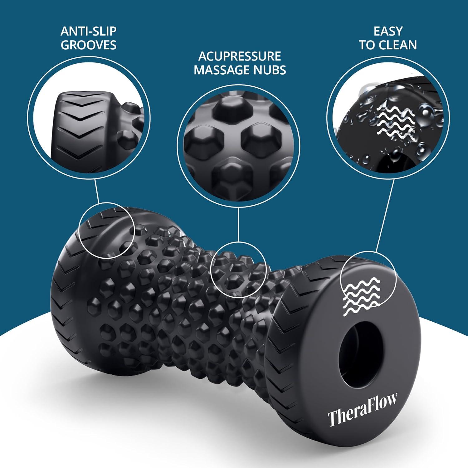 Masajeador de pies TheraFlow portátil para alivio de dolor