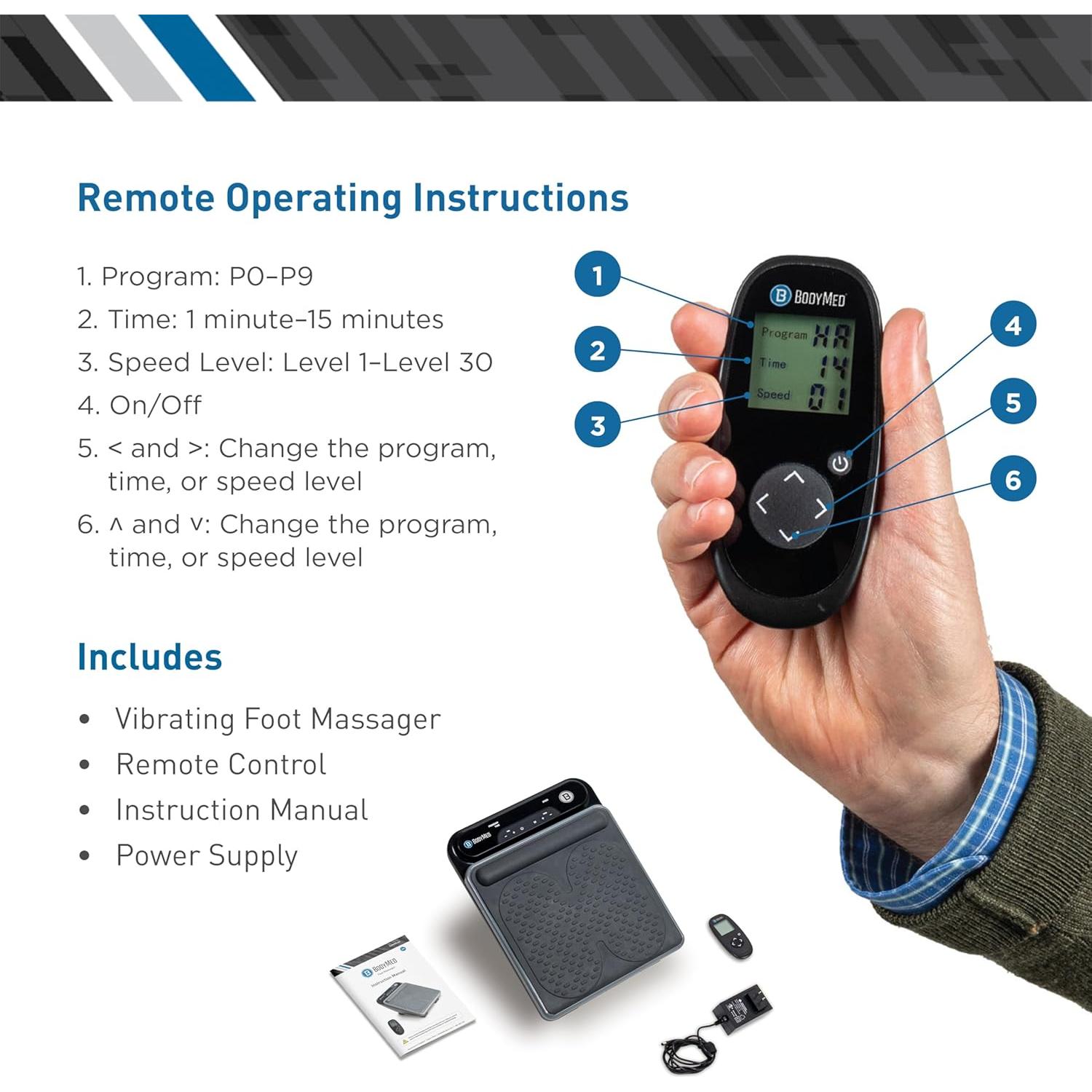 Masajeador de pies BodyMed BDMFM - Terapéutico vibracional