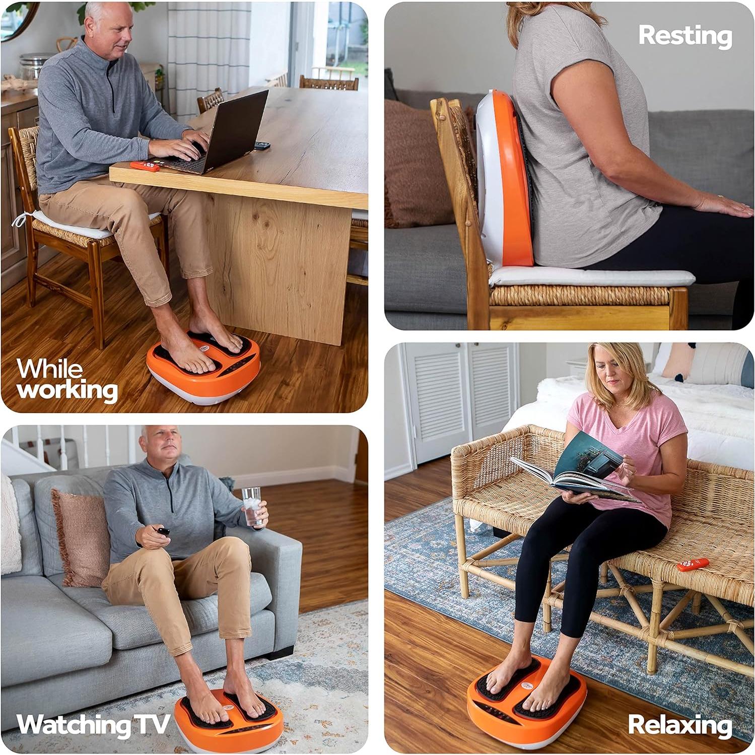 Masajeador de Pies Eléctrico Powerfit ETF002M-O con Control Remoto