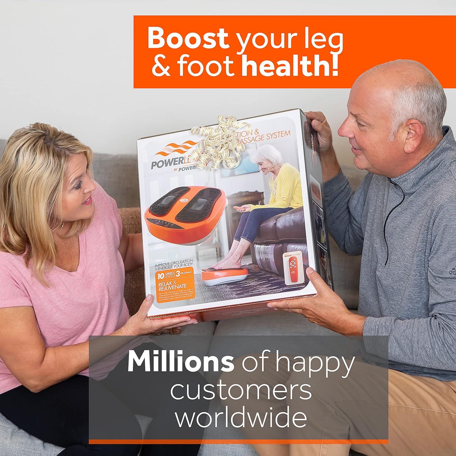 Masajeador de Pies Eléctrico Powerfit ETF002M-O con Control Remoto