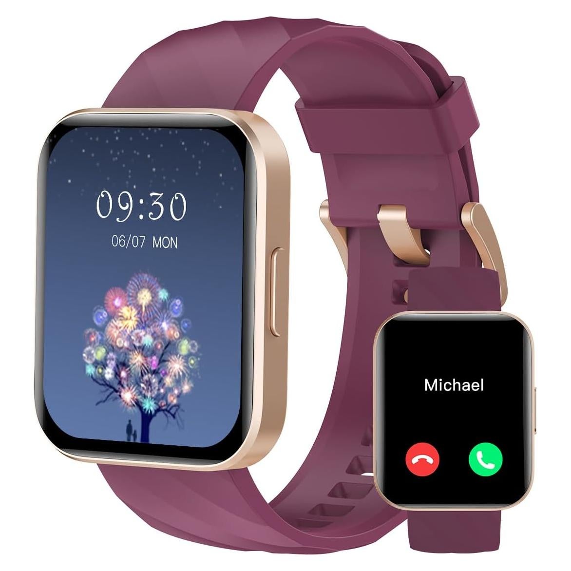 Reloj Inteligente RUIMEN D1 1.85" HD Impermeable para Fitness