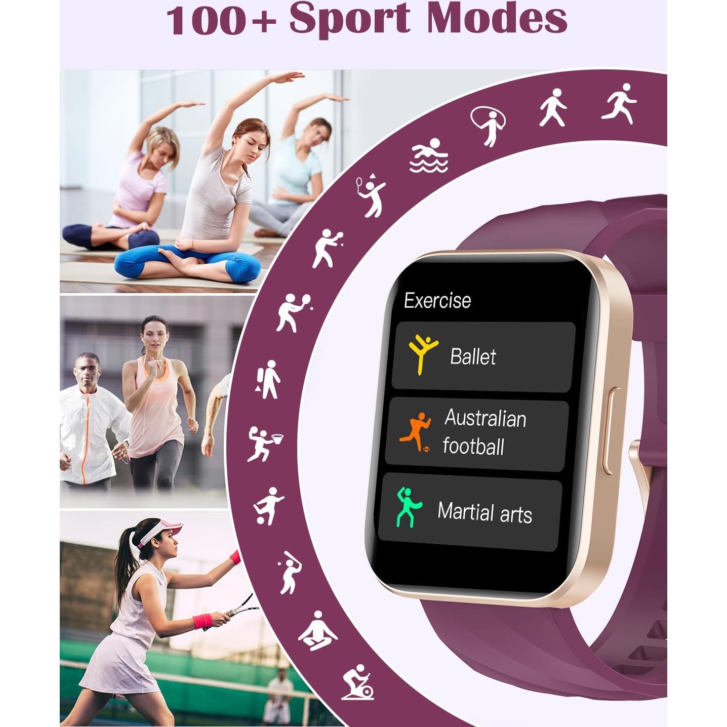 Reloj Inteligente RUIMEN D1 1.85" HD Impermeable para Fitness