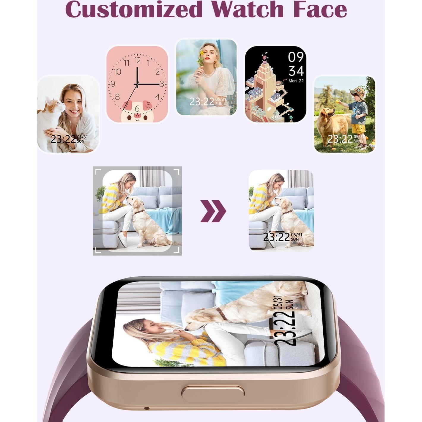 Reloj Inteligente RUIMEN D1 1.85" HD Impermeable para Fitness