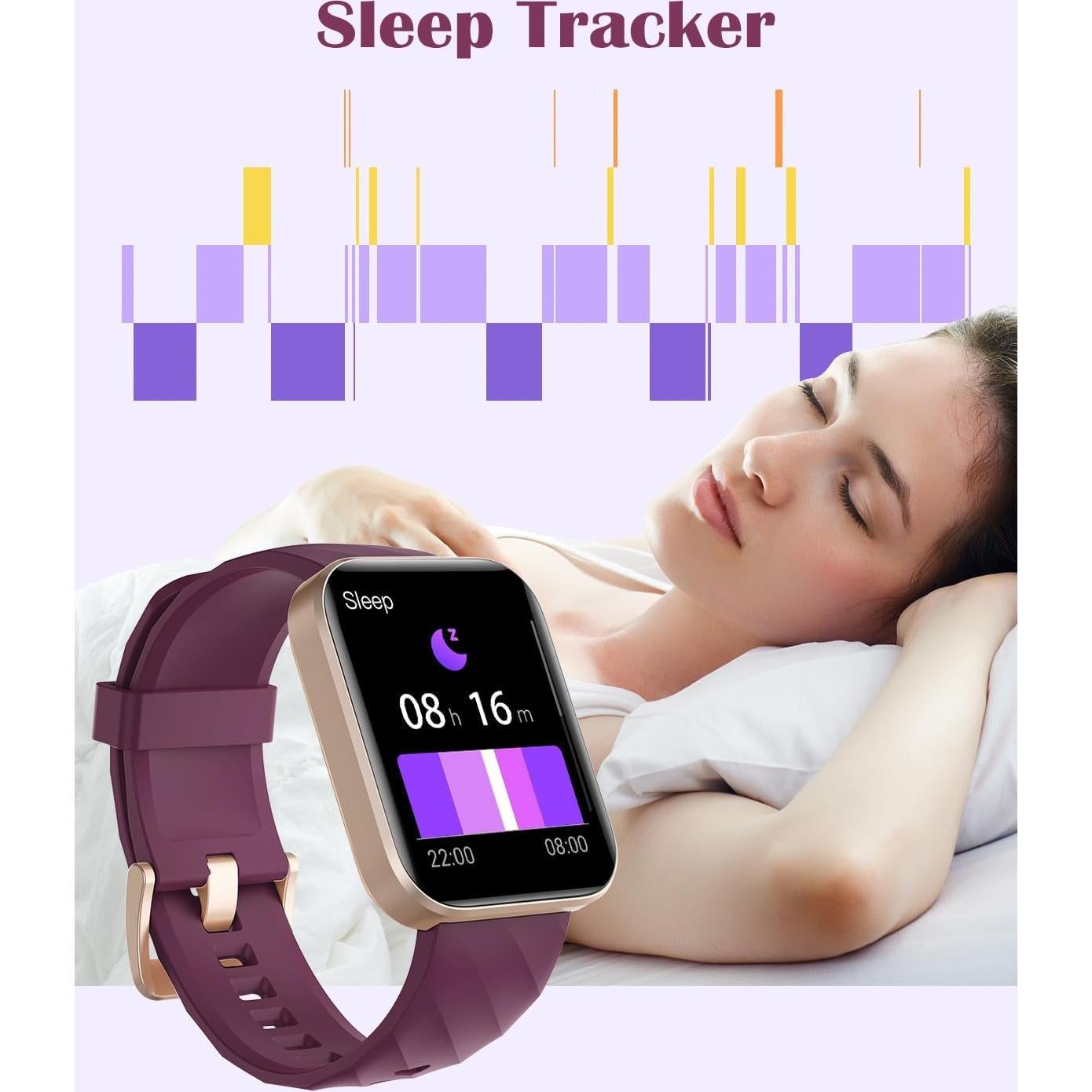 Reloj Inteligente RUIMEN D1 1.85" HD Impermeable para Fitness