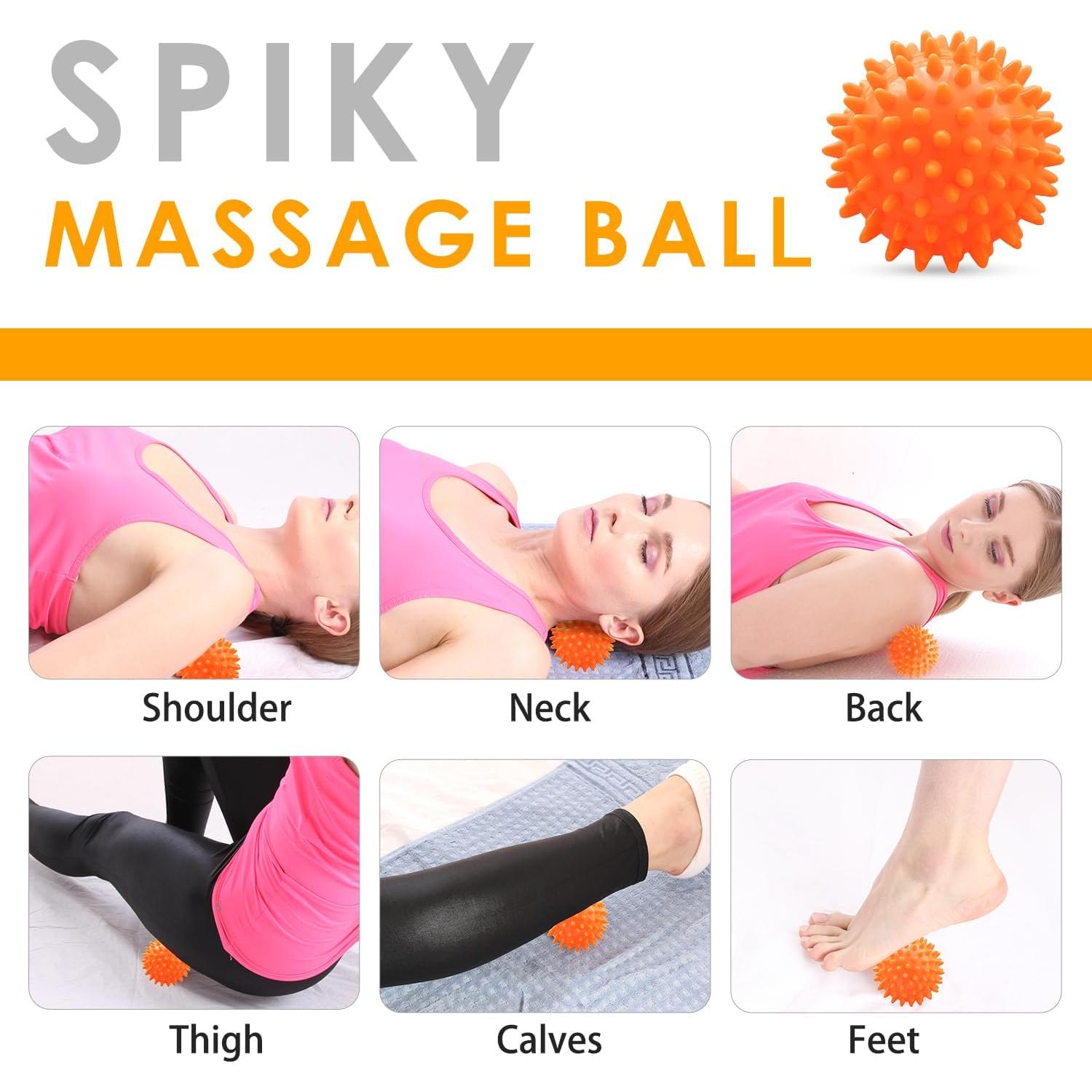 Juego de Pelotas de Masaje MURLIEN - Alivio Muscular Naranja