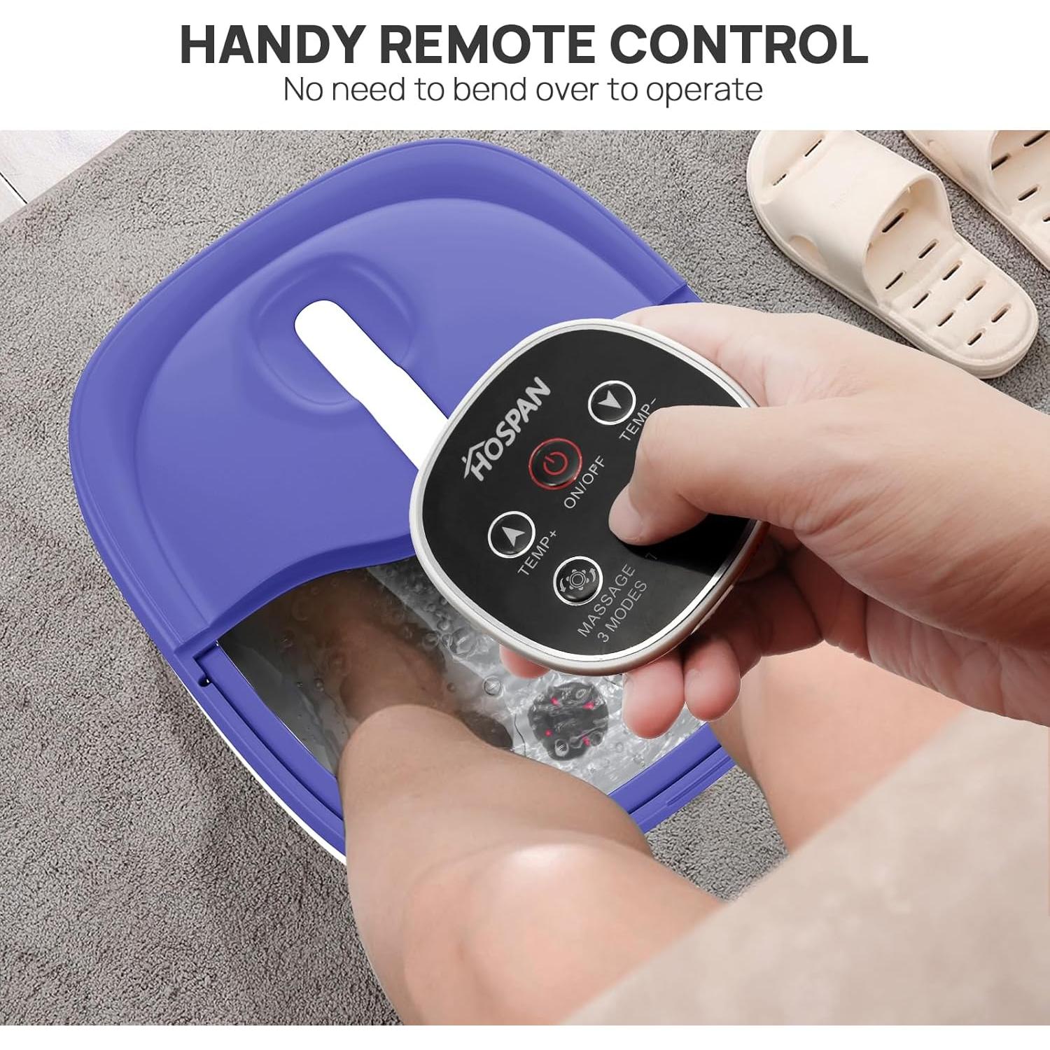 Bañera de pies colapsable HOSPAN FS02A con masaje y calor