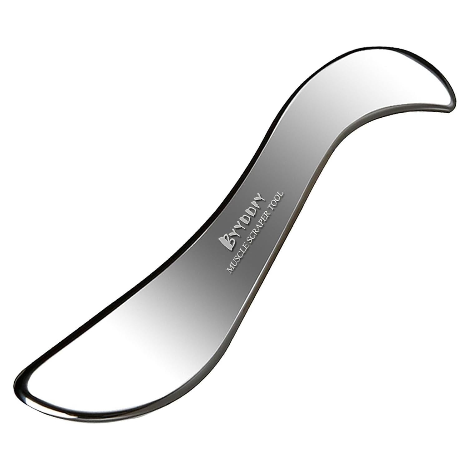 Raspador de Masaje Guasha BYYDDIY Acero Inoxidable 18cm