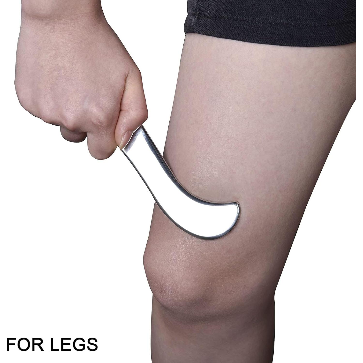 Raspador de Masaje Guasha BYYDDIY Acero Inoxidable 18cm