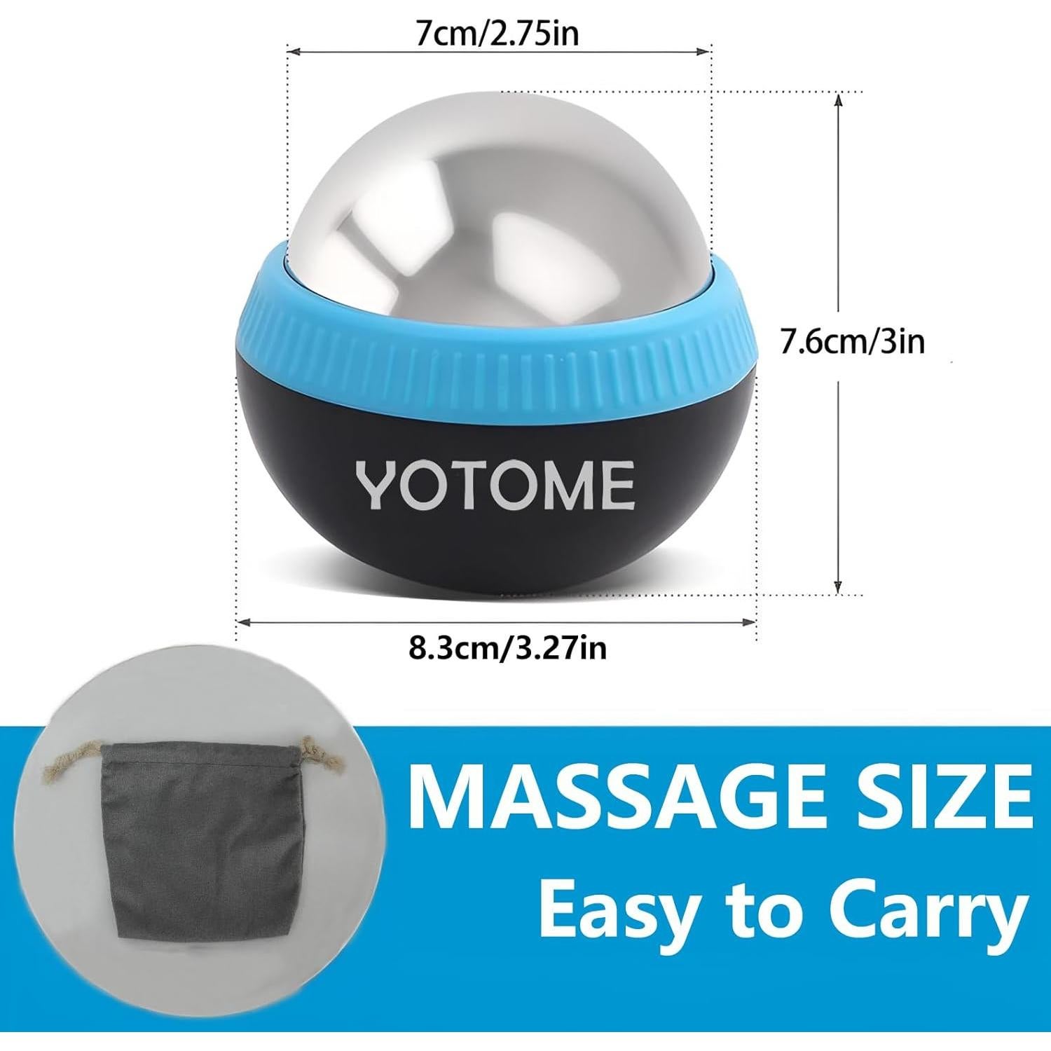 Bola de Masaje Fría y Caliente YOTOME BQ-2 para Alivio Muscular