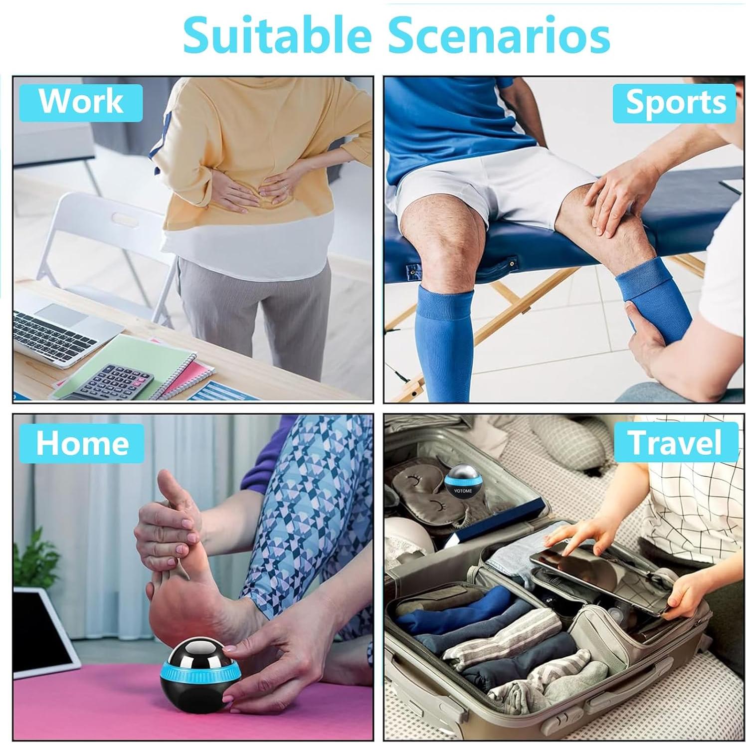 Bola de Masaje Fría y Caliente YOTOME BQ-2 para Alivio Muscular