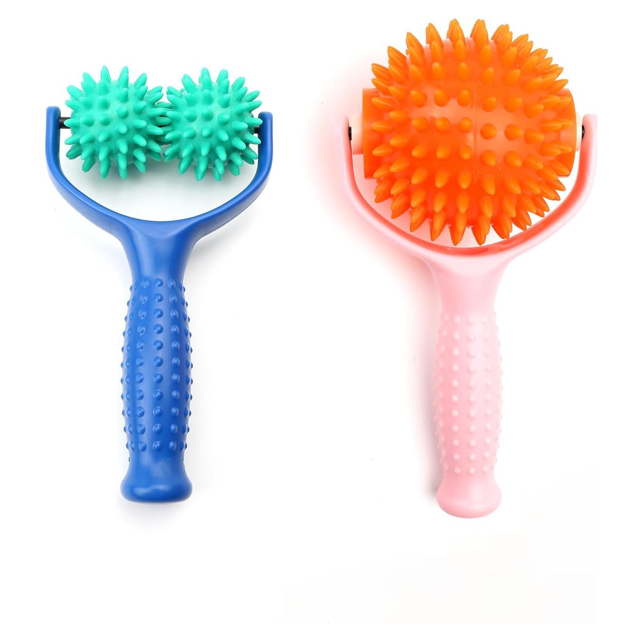 2 Rodillos de Masaje Espinosos Marsrut - Alivio Muscular Compacto