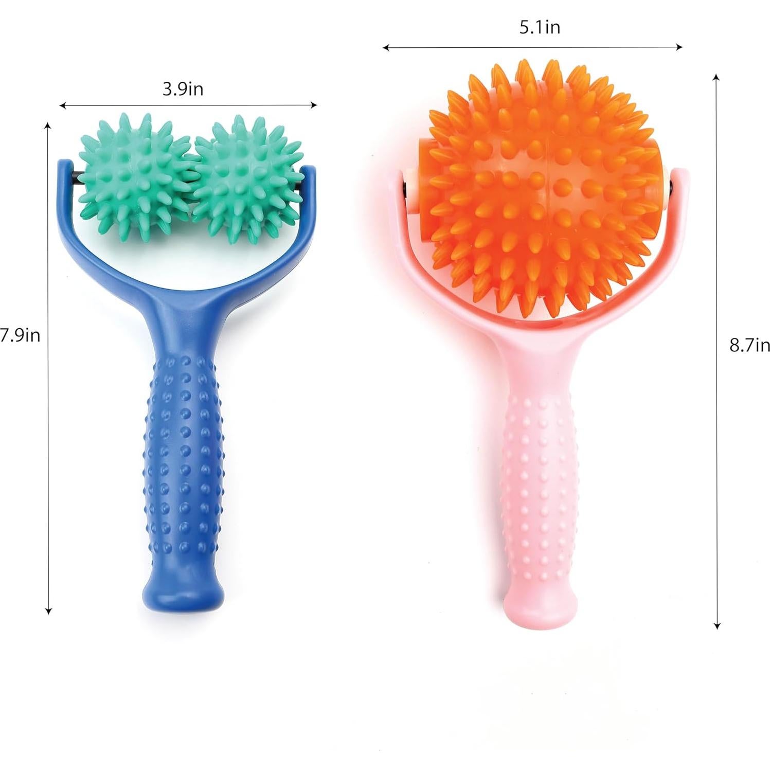 2 Rodillos de Masaje Espinosos Marsrut - Alivio Muscular Compacto