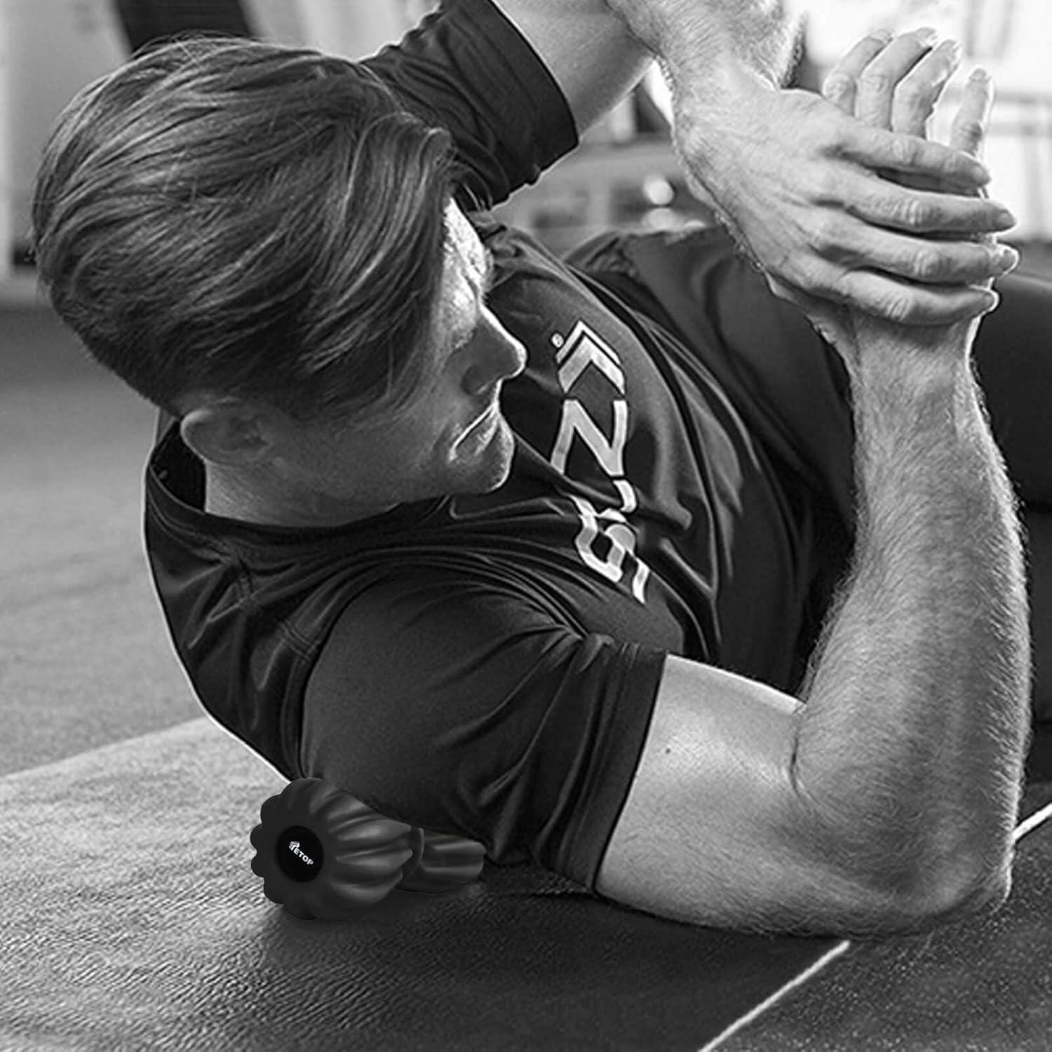 Bola de Masaje TETOP Doble Lacrosse 16 cm Azul