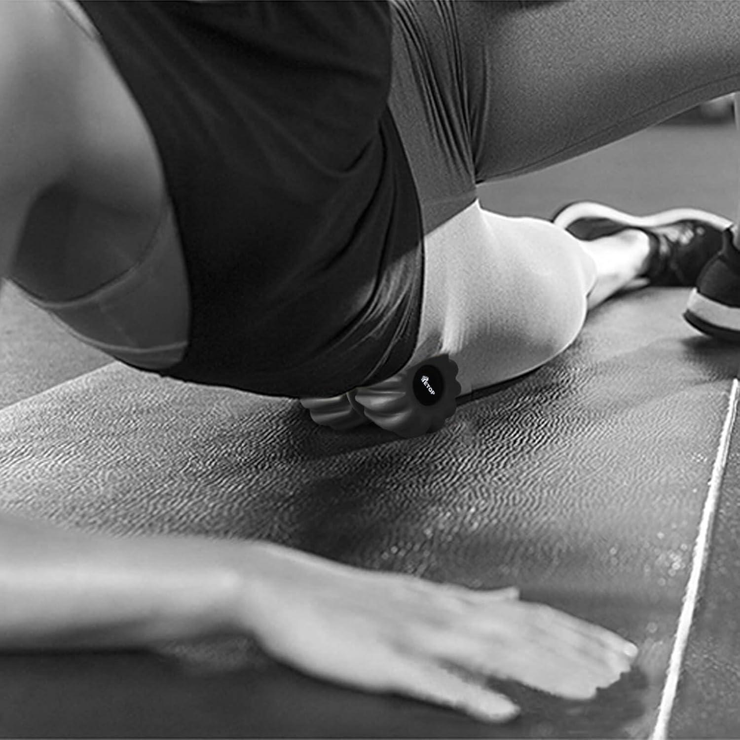 Bola de Masaje TETOP Doble Lacrosse 16 cm Azul