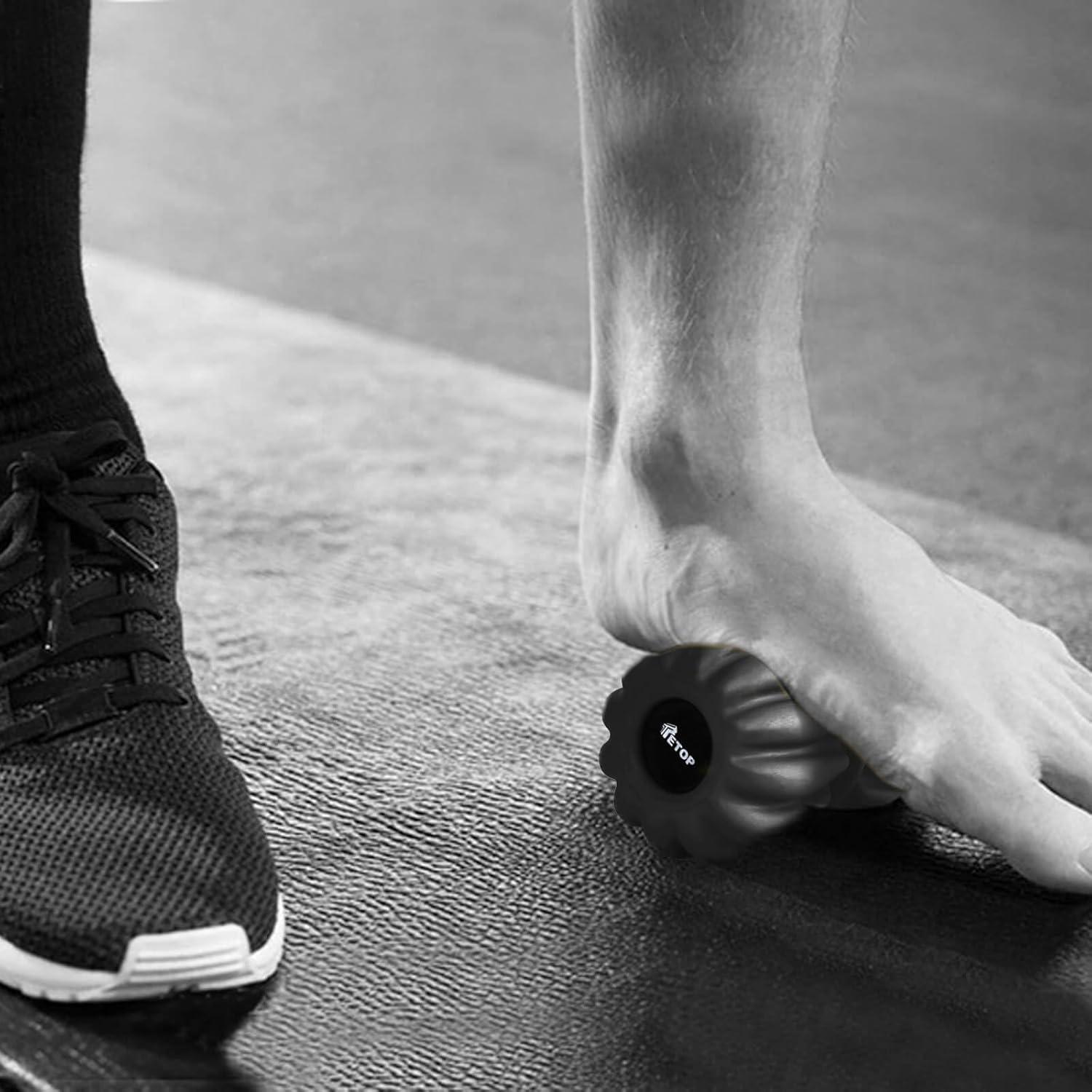 Bola de Masaje TETOP Doble Lacrosse 16 cm Azul